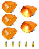 BIFTU LED Cab Lights Smoked Lens Roof Top Clearance Marker Lights with 5Pcs Amber T10 Bulbs Compatible with Ford F250 F350 F450 F550 Super Duty 1999-2007 & 2011-2016