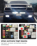 BIFTU 6 High Mod, All The Lights On Module for GM, Fog lights Low Beams Auto on with High Beams Compatible with 2003-2007 Chevy Silverado GMC Sierra 1500/2500/3500 Classic