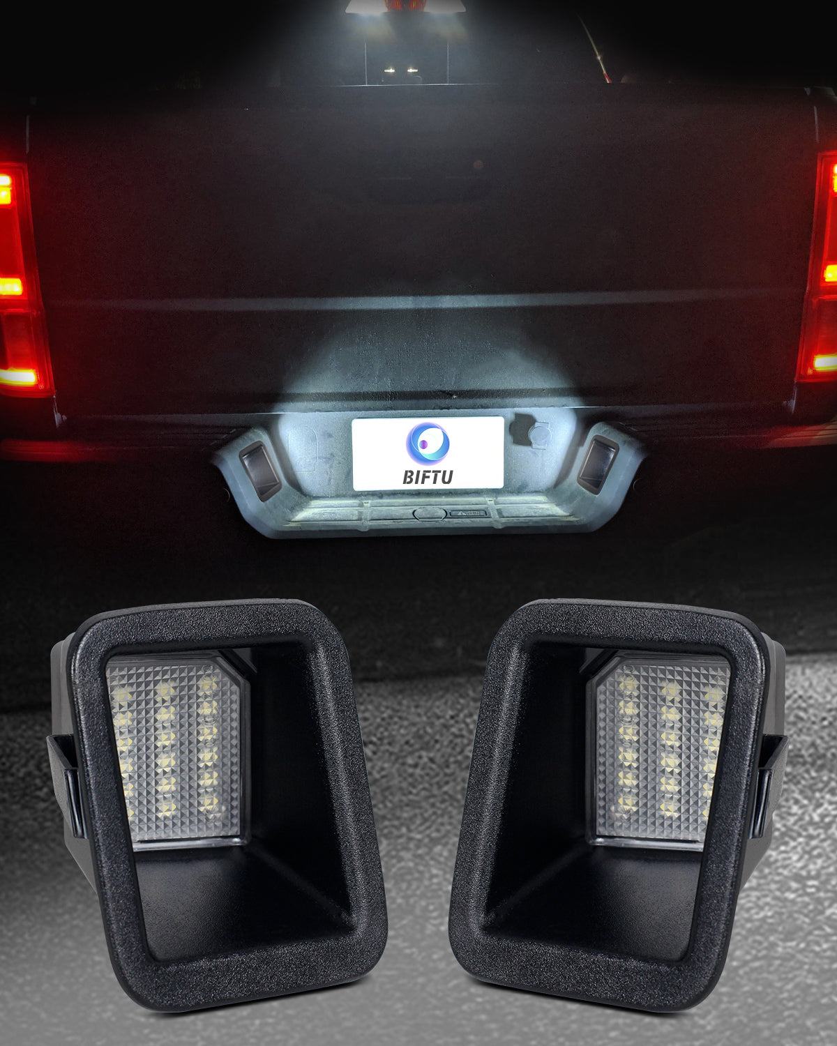 BIFTU LED License Plate Lights Tag Light Compatible with 2017 to 2022