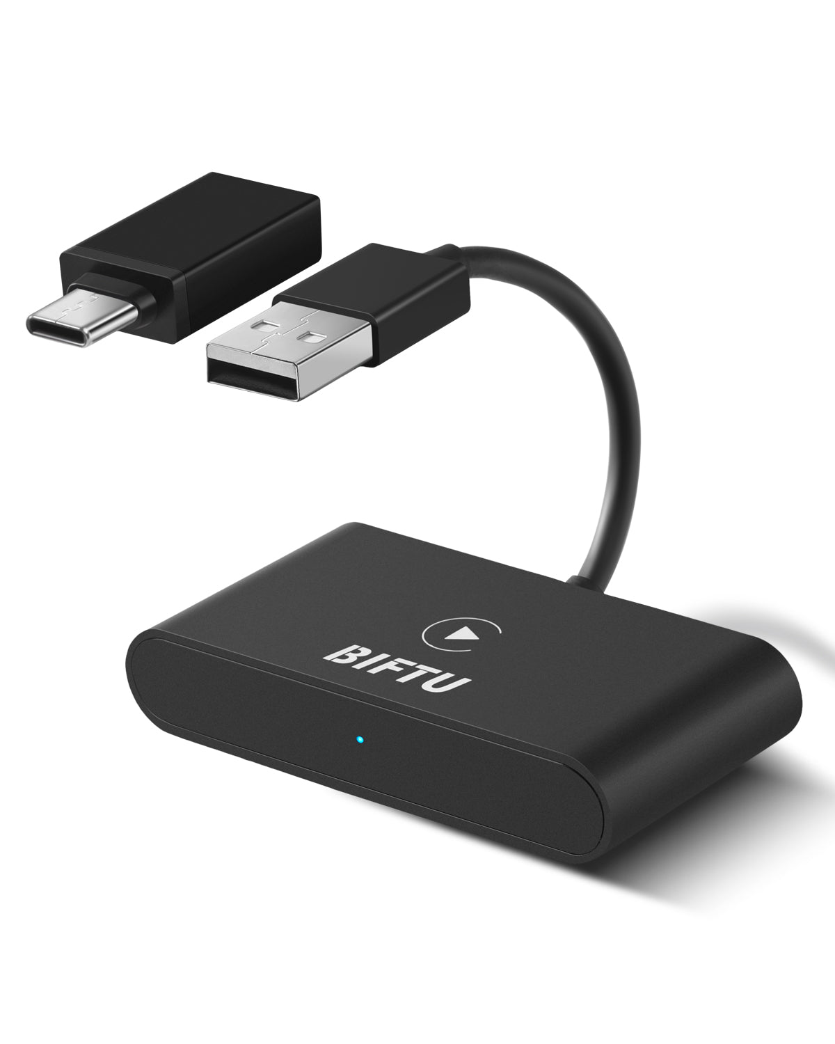 CarPlay Wireless Adapter for iOS - USB, USB-C - White